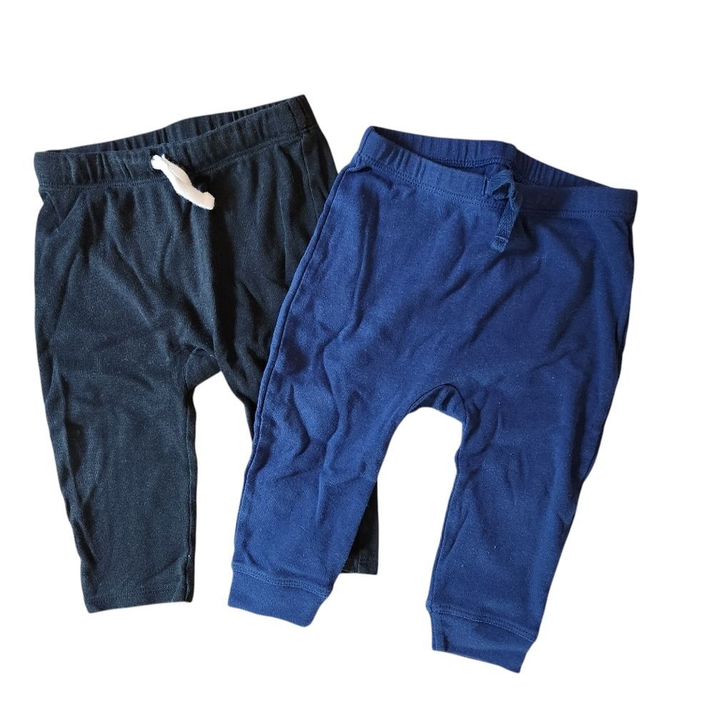 Jumping Beans Baby Boys Pants Size 12 months Lot of 2 Black & Blue